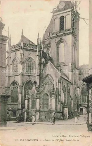 AK / Ansichtskarte Valognes Cherbourg 50 Manche Abside de l'Eglise Saint Malo