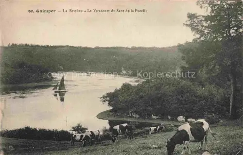 AK / Ansichtskarte QUIMPER 29 Finistere La Riviere Le Virecourt du Sant de la Pucelle
