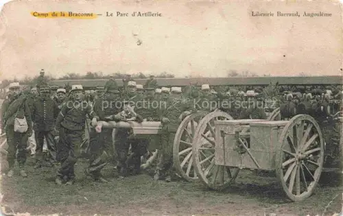 AK / Ansichtskarte Braconne Camp de Agris Angouleme 16 Charente Le Parc d'Artillerie