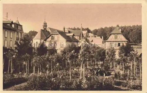 AK / Ansichtskarte Les Trois Epis Drei aehren Saint-Die 68 Ht-Rhin La Roseraie et l'Eglise