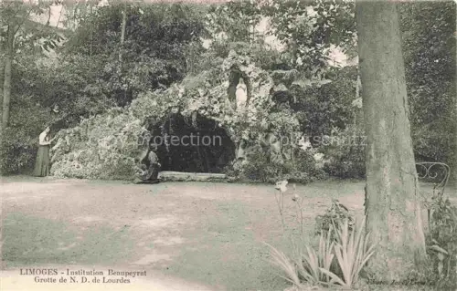 AK / Ansichtskarte LIMOGES 87 Haute-Vienne Institution Beaupeyral Grotte de ND de Lourdes