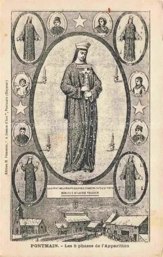 AK / Ansichtskarte Pontmain MAYENNE 53 Mayenne Les 5 phases de l'Apparition