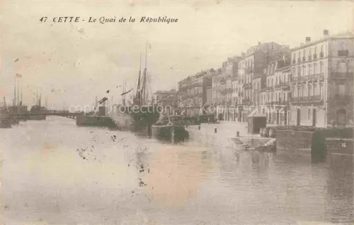AK / Ansichtskarte Cette SETE 34 Herault Le Quai de la Republique