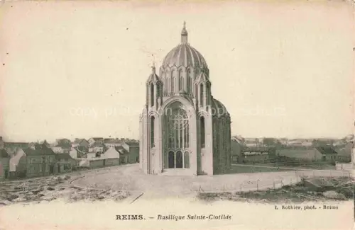 AK / Ansichtskarte REIMS 51 Marne Basilique Sainte Clotilde