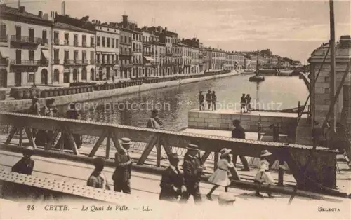 AK / Ansichtskarte Cette SETE 34 Herault Le Quai de Ville