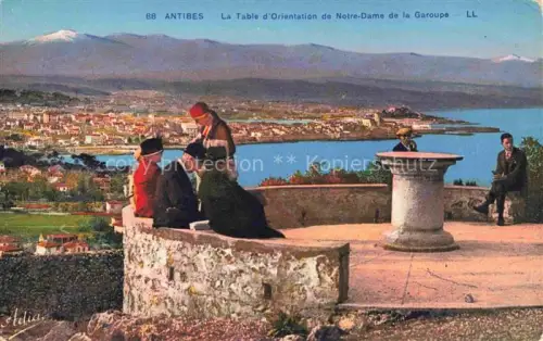 AK / Ansichtskarte ANTIBES 06 Alpes Maritimes La Table d'Orientation de Notre Dame de la Garoupe
