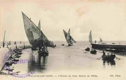 AK / Ansichtskarte PALAVAS-LES-FLOTS 34 Entree du Port Retour de Peche