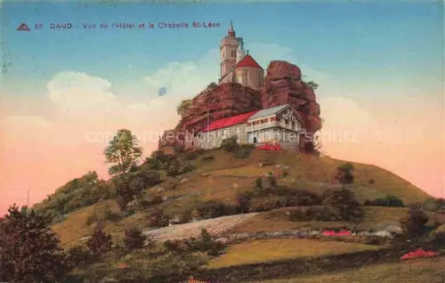 AK / Ansichtskarte Dabo Dagsburg 57 Moselle Vue de l'Hotel et la Chapelle St Leon