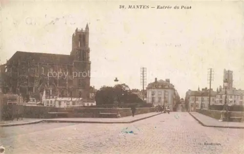 AK / Ansichtskarte MANTES-LA-JOLIE Mantes-sur-Seine 78 Yvelines Entree du Pont