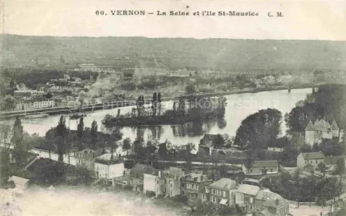 AK / Ansichtskarte Vernon  Evreux 27 Eure La Seine et l'Ile St Maurice