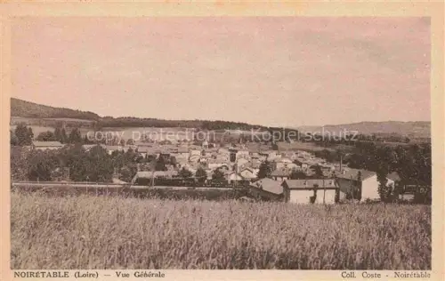 AK / Ansichtskarte Noiretable Montbrison 42 Loire Kirchturm Dorf Felder Huegel Wald Haeuser Getreidefeld