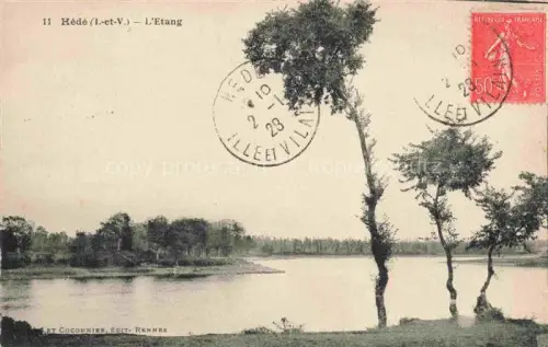AK / Ansichtskarte Hede RENNES 35 Ille-et-Vilaine Etang Teich Baeume Ufer Wald Weiher Landschaft stille-Wasserflaeche
