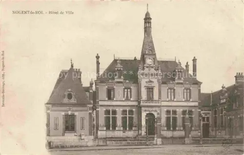 AK / Ansichtskarte Nogent-le-Roi Hôtel-de-Ville Rathaus Uhrturm Gruenderzeitarchitektur Eingangstor Gittertor
