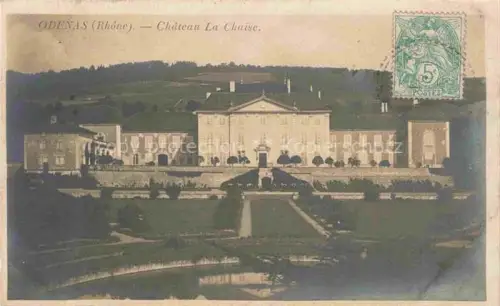 AK / Ansichtskarte Odenas Villefranche-sur-Saone 69 Rhone Château-La-Chaise Schloss Weinberge Park Gartenanlage Allee