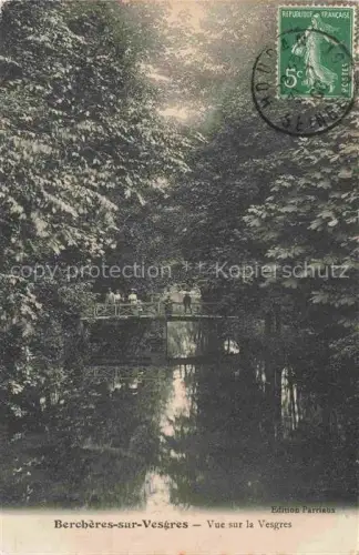 AK / Ansichtskarte Bercheres-sur-Vesgres DREUX 28 Eure-et-Loir Vue-sur-la-Vesgres Vesgres Fluss Bruecke Wald Baeume Spiegelung