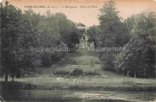 AK / Ansichtskarte Sorel-Moussel DREUX 28 Eure-et-Loir La-Malignerie Bords-de-l Eure Eure Fluss Park Villa Baeume Garten