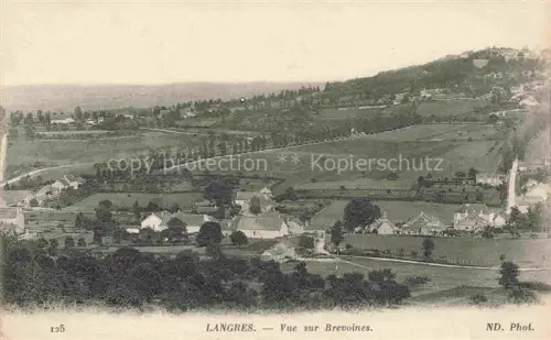 AK / Ansichtskarte LANGRES 52 Haute-Marne Vue-sur-Brevoines Brevoines Dorf Huegel Felder Wiesen Baeume Landschaft
