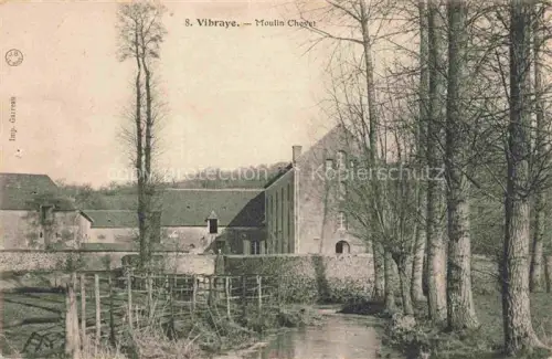 AK / Ansichtskarte Vibraye MAMERS 72 Sarthe Moulin-Chevet Bach Muehle Baeume Wald Gehoeft Landschaft