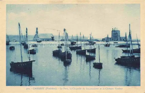 AK / Ansichtskarte Camaret-sur-Mer 29 Finistere Le-Port Chapelle-de-Rocamadour Château-Vauban Segelboote Hafen Turm Kap