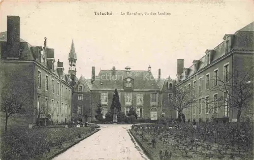 AK / Ansichtskarte Teloche LE MANS 72 Sarthe Le-Rancher Herrenhaus Garten Zypresse Nonnen Einfahrt Turm