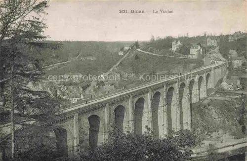 AK / Ansichtskarte DINAN 22 Cotes-d Armor Viaduc Steinboegen Tal Haeuser Baeume Hang Eisenbahnviadukt