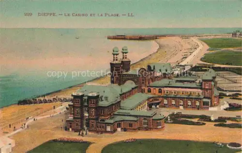 AK / Ansichtskarte DIEPPE 76 Seine-Maritime Casino Plage Strand Meer Pier Promenade Strandbesucher Garten