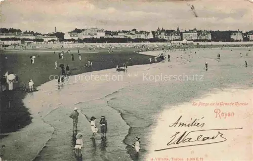 AK / Ansichtskarte ROYAN Poitiers-Charentes 17 Charente-Maritime Grande-Conche Plage Strand Strandbesucher Kinder Villen Meer Badegaeste