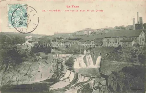 AK / Ansichtskarte Saint-Juery 81 Tarn Tarn Wasserfall Usines Industriegebaeude Schornstein Fluss Felsen