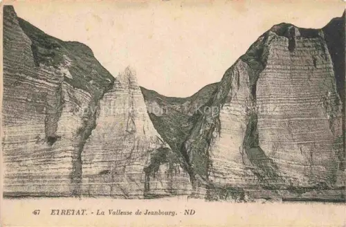 AK / Ansichtskarte ETRETAT LE HAVRE 76 Seine-Maritime La-Valleuse-de-Jeanbourg Kreidefelsen Felssaeule Klippen Felsformation Steilkueste