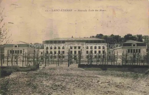 AK / Ansichtskarte ST-ETIENNE  SAINT-ETIENNE 42 Loire Nouvelle-Ecole-des-Mines Bergbauschule Baeume Gebaeude Allee