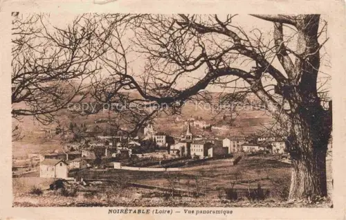 AK / Ansichtskarte Noiretable Montbrison 42 Loire Kirche Doerfer Huegel Felder kahle-Baeume Haeuser Weide