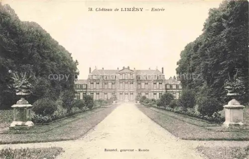 AK / Ansichtskarte Limesy ROUEN 76 Seine-Maritime Château-de-Limésy Schloss Einfahrtsallee Vasen Park Baeume Herrenhaus