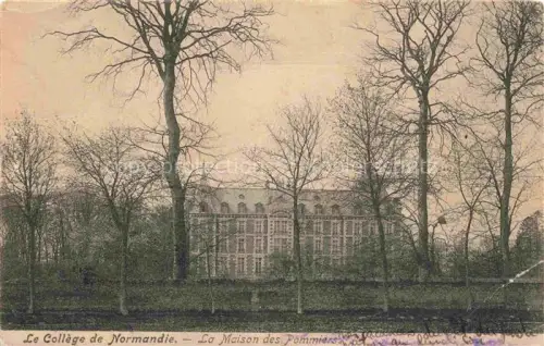 AK / Ansichtskarte Le College de Normandie Cleres ROUEN 76 Seine-Maritime Collège-de-Normandie Maison-des-Pommiers Internat Schulgebaeude Baeume Park Herbst Avenue-Bosquet