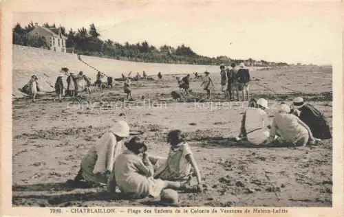 AK / Ansichtskarte CHATELAILLON-Plage LA ROCHELLE 17 Charente-Maritime Plage-des-Enfants Colonie-de-Vacances-Maison-Lafitte Ferienkolonie Strand Kinder Kueste Boulevard-Jean-Jaurès