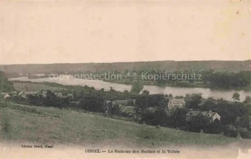 AK / Ansichtskarte Oissel ROUEN 76 Seine-Maritime Hameau-des-Roches Fluss Tal Haeuser Baeume Wiesen Seine