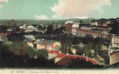 AK / Ansichtskarte Royat-les-Bains Clermont-Ferrand 63 Puy-de-Dome Panorama et les Hotels