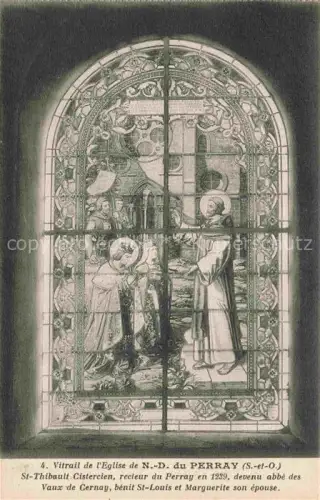 AK / Ansichtskarte Perray-en-Yvelines Le Rambouillet 78 Yvelines Vitrail de l'Eglise de ND du Perray