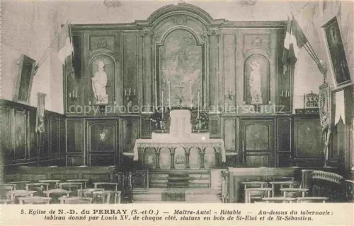 AK / Ansichtskarte Perray-en-Yvelines Le Rambouillet 78 Yvelines Eglise de ND du Perray Maitre Autel Retable Au dessus du tabernacle