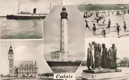 AK / Ansichtskarte CALAIS 62 Pas-de-Calais La Malle La Plage Le Phare l'Hotel de Ville Les Bourgois