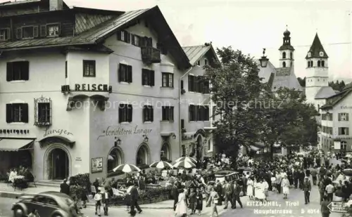 AK / Ansichtskarte Kitzbuehel Tirol AT Hauptstrasse Cafe Langer