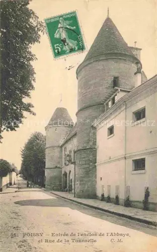 AK / Ansichtskarte Poissy Saint-Germain-en-Laye 78 Yvelines Entree de l'enclos de l'Abbaye et Rue de la Tournelle