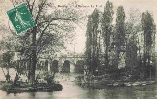 AK / Ansichtskarte Poissy Saint-Germain-en-Laye 78 Yvelines La Seine Le Pont