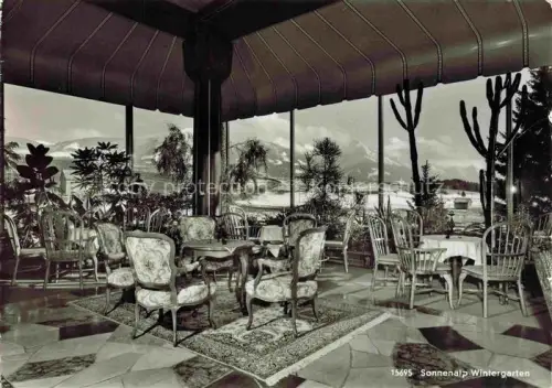 AK / Ansichtskarte Sonthofen Allgaeu Bayern Alpen Moorbad Sonnenalp Wintergarten