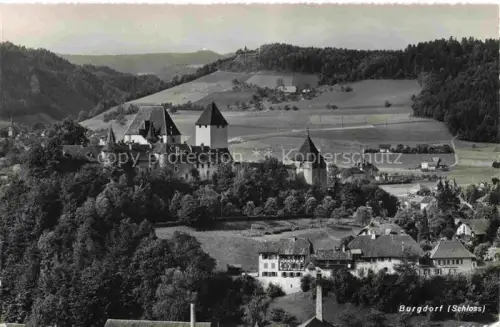 AK / Ansichtskarte BURGDORF BE Panorama Blick zum Schloss