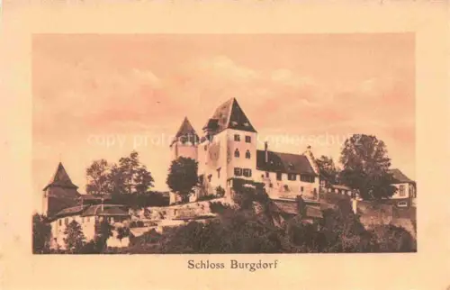 AK / Ansichtskarte BURGDORF BE Blick zum Schloss