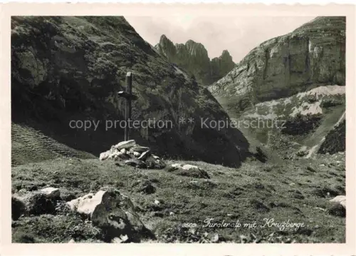 AK / Ansichtskarte Furglenalp Kreuzberge 2065m SG Kreuz Bergwelt Alpen