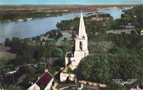 AK / Ansichtskarte Gennes Les Rosiers SAUMUR 49 Maine-et-Loire Kirchturm-Saint-Eusèbe Loire Saint-Clément-des-Lévées Luftbild Baeume Haeuser