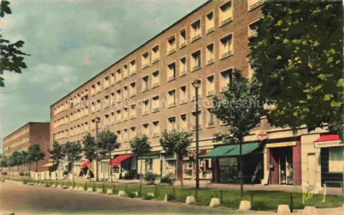 AK / Ansichtskarte BONDY BOBIGNY 93 Seine-Saint-Denis La-Sablière Wohnblock Zeilenbau Geschaefte Strasse Moderne-Architektur Baeume