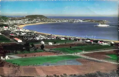 AK / Ansichtskarte SAN ANTONIO DE CALONGE Costa Brava ES Costa-Brava Bucht Strand Hafen Faehre Felder Panorama Meerblick
