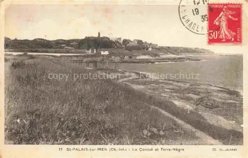 AK / Ansichtskarte ST-PALAIS-SUR-MER 17 Charente-Maritime Le-Concié Terre-Nègre Kueste Carrelets Fischerhuetten Felsen Meer Gras